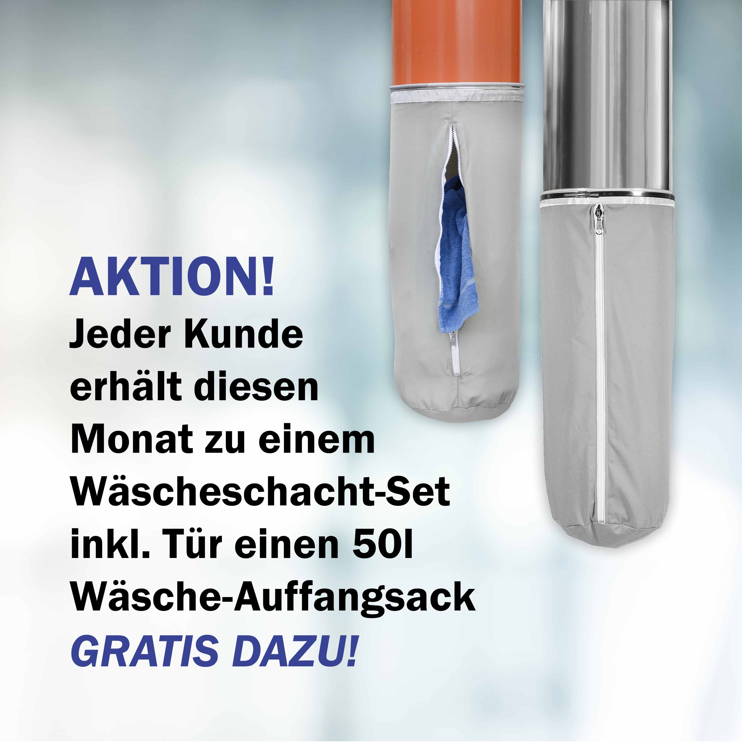 (nur wenn im Warenkorb!) MONATSAKTION Wäscheschacht-Abschluss