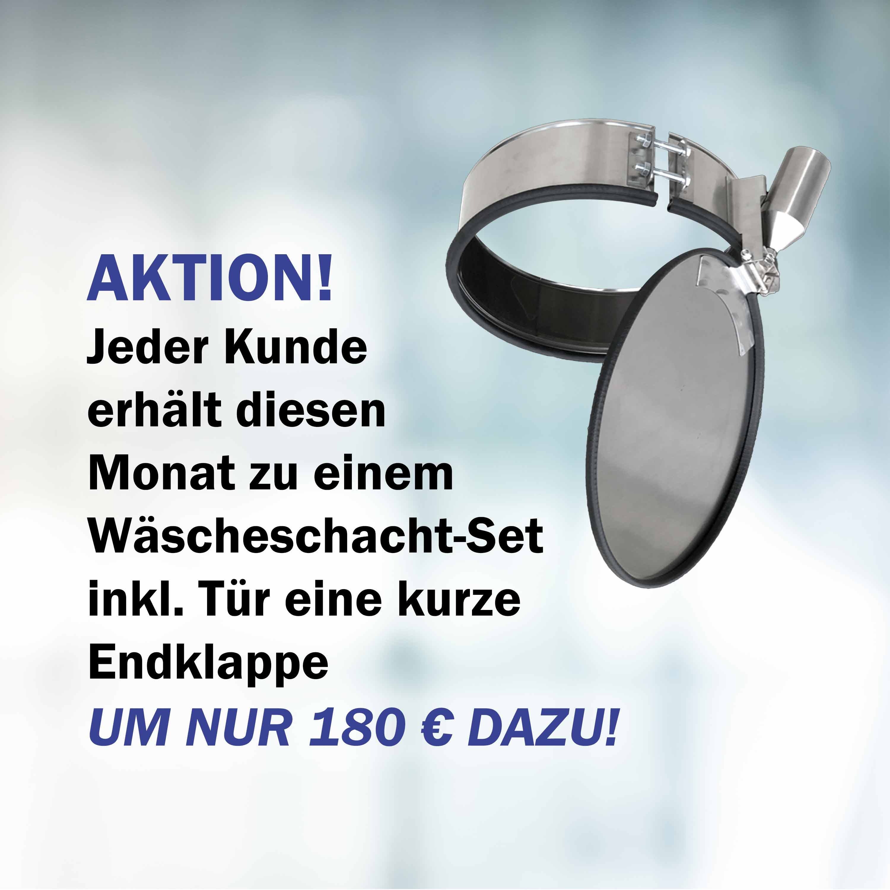 (nur wenn im Warenkorb!) MONATSAKTION Wäscheschacht-Abschluss