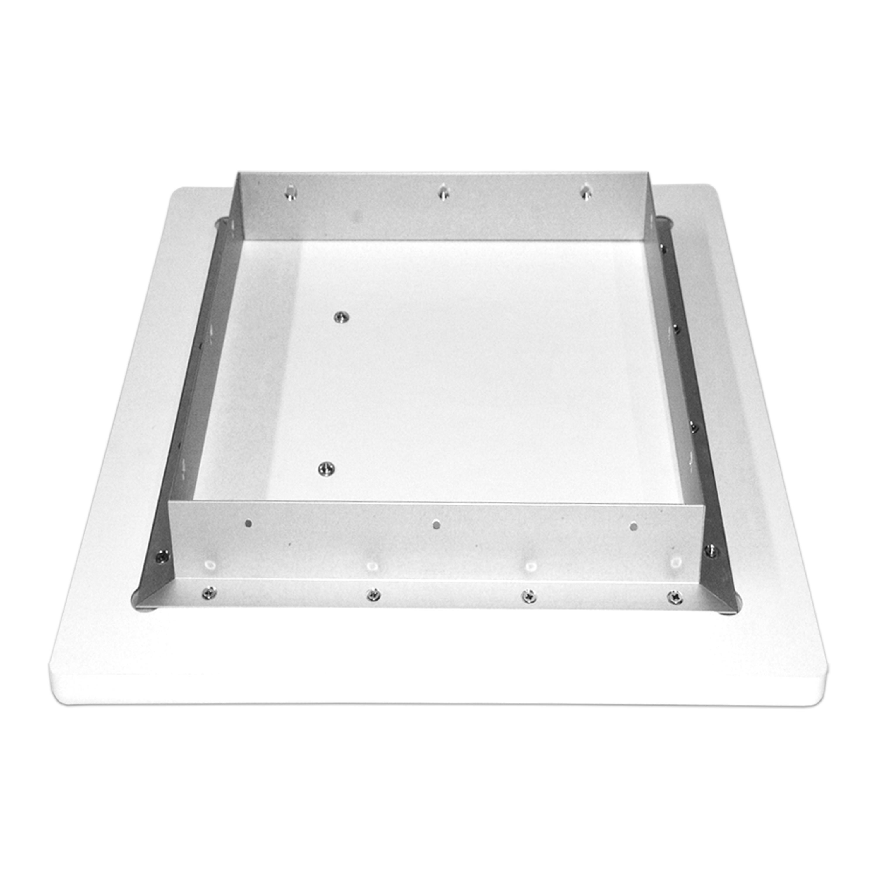 Einwurftüre MDF-Holz weiß ohne Dichtung, ohne Schloss