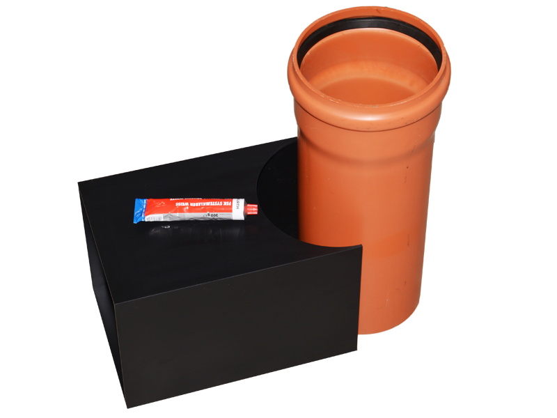 Anklebeschurre für KG-Rohr