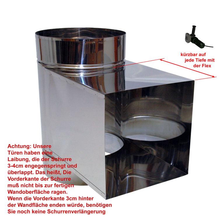 Edelstahl-Rohr Komplettset 4